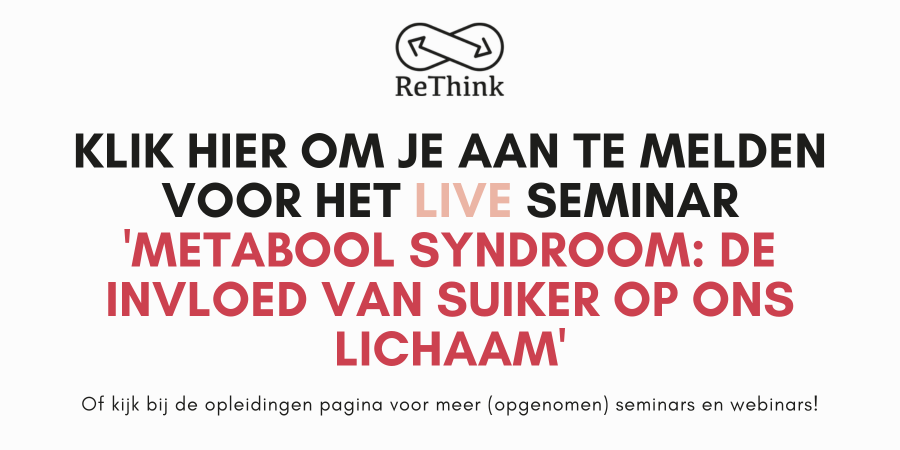 Call to action voor het live seminar metabool syndroom
